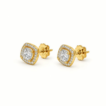Auréa Heart Halo Stud Earrings