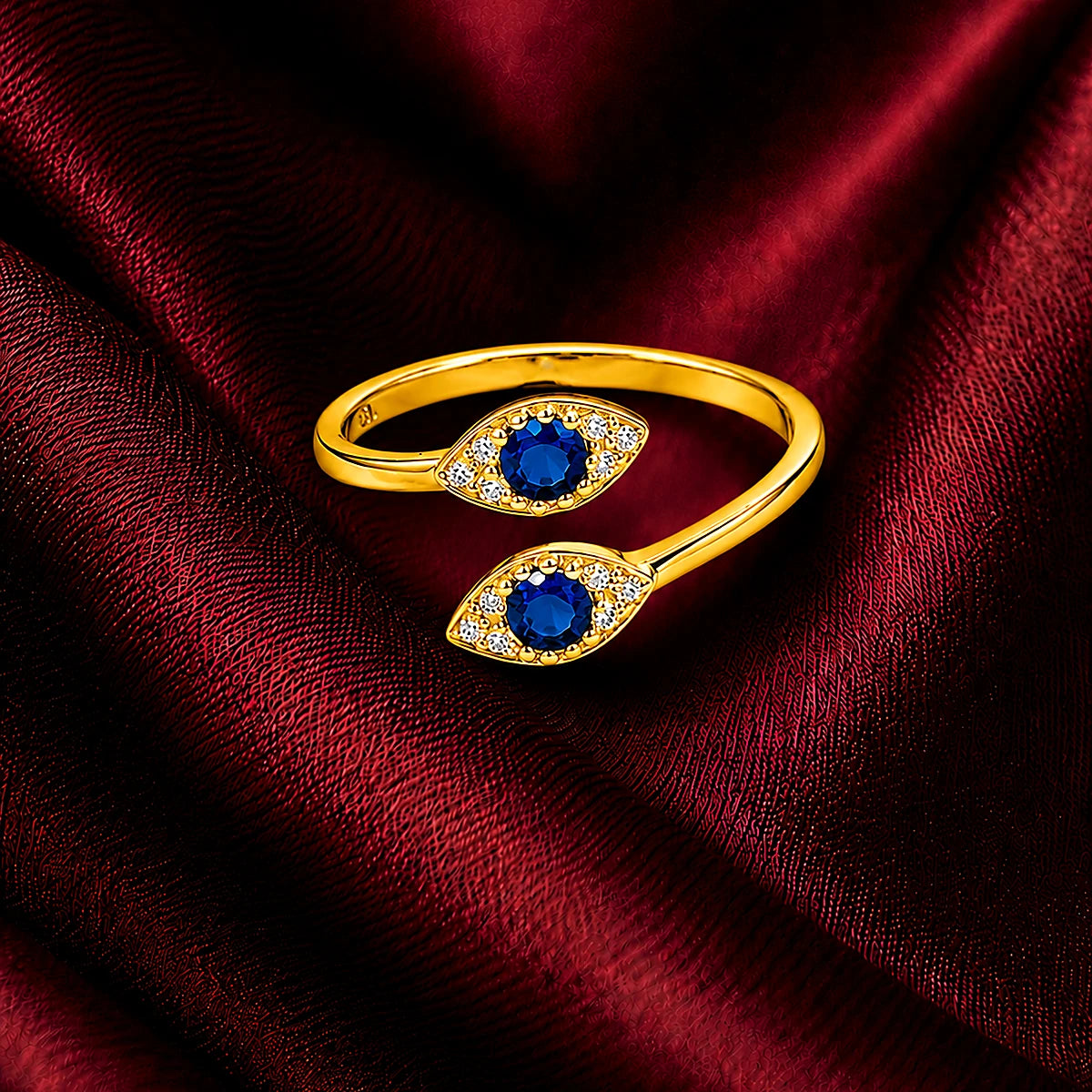 Azure Marquise Open Ring