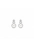 Luna Halo Pearl Stud Earrings