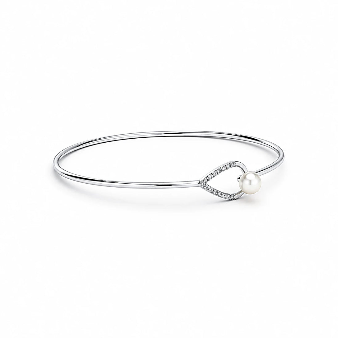 Pearl Infinity Twist Cuff Bracelet