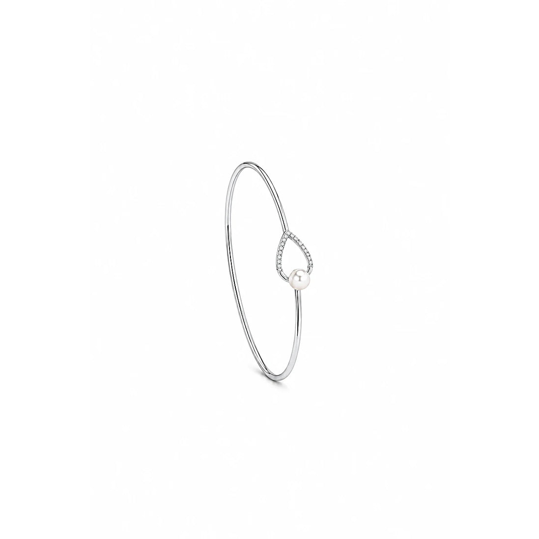 Pearl Infinity Twist Cuff Bracelet