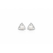 Trinity Pearl Stud Earrings