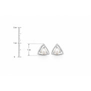 Trinity Pearl Stud Earrings