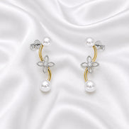Pearl Bloom Duo Stud Earrings