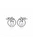 Pearl Blossom Halo Stud Earrings