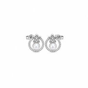 Pearl Blossom Halo Stud Earrings