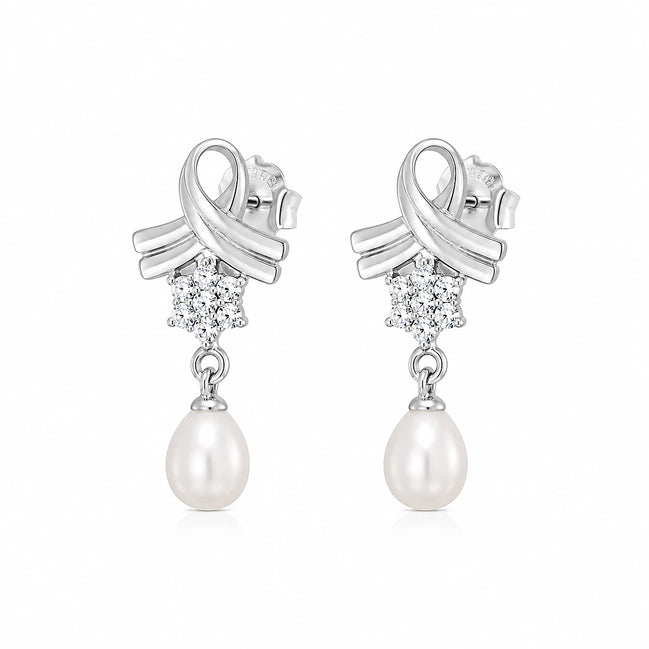 Aurora Pearl Drop Earrings