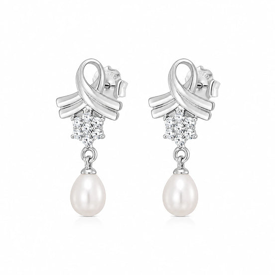 Aurora Pearl Drop Earrings