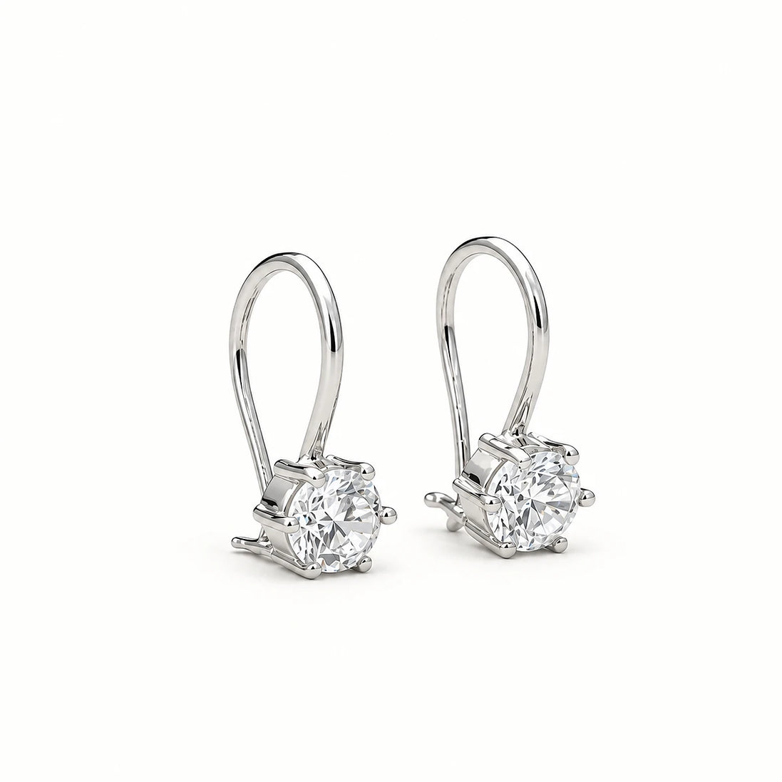 Celeste Solitaire Drop Earrings