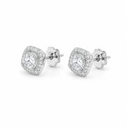 Auréa Heart Halo Stud Earrings