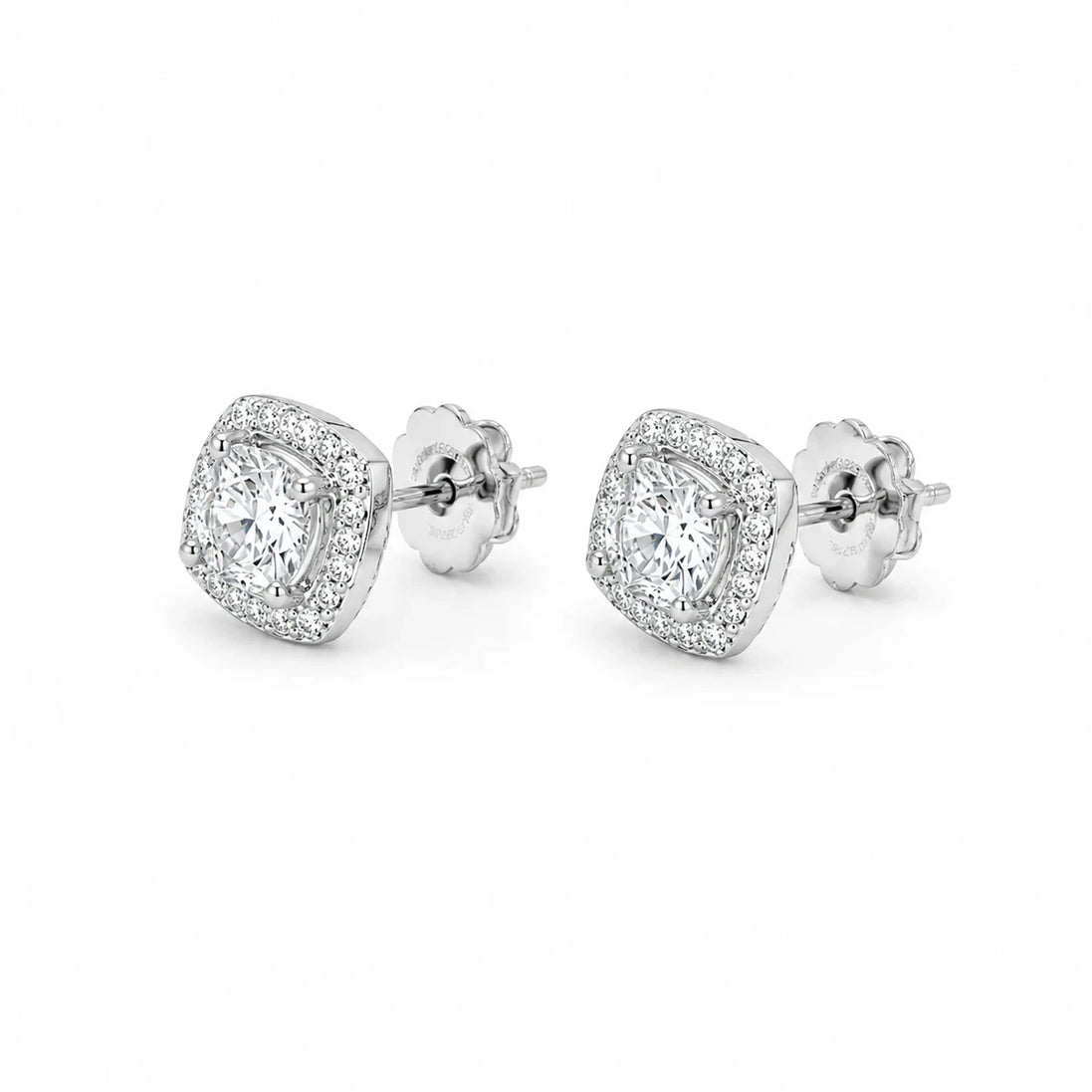 Auréa Heart Halo Stud Earrings
