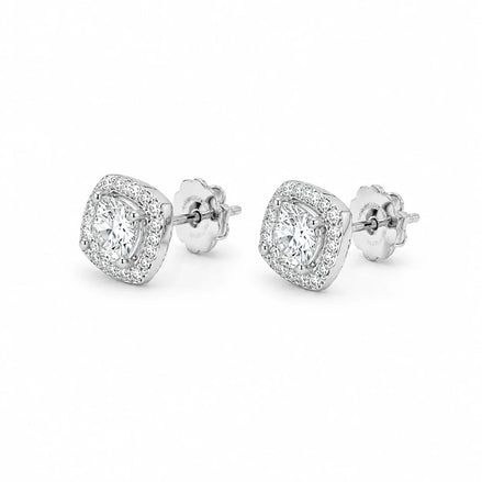 Auréa Heart Halo Stud Earrings