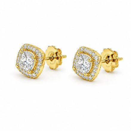 Auréa Heart Halo Stud Earrings