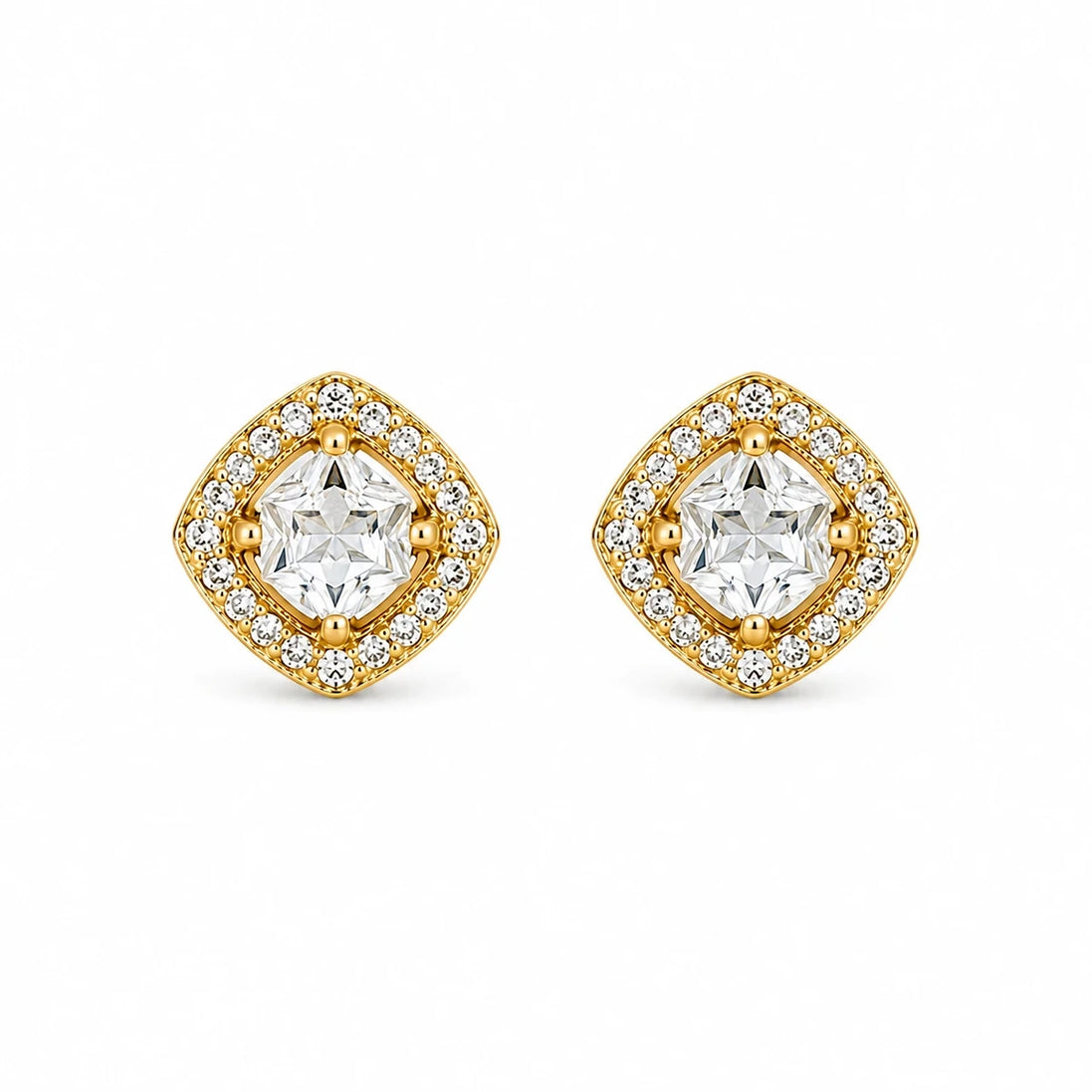 Auréa Heart Halo Stud Earrings