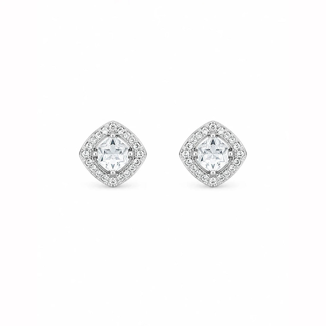 Auréa Heart Halo Stud Earrings