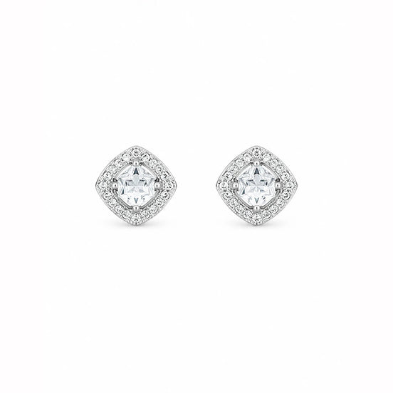 Auréa Heart Halo Stud Earrings